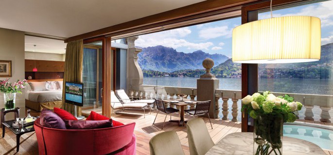Rooftop Front Suite, Grand Hotel Tremezzo, Lake Como, Italy